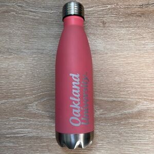 Oakland University pink Quench water bottle